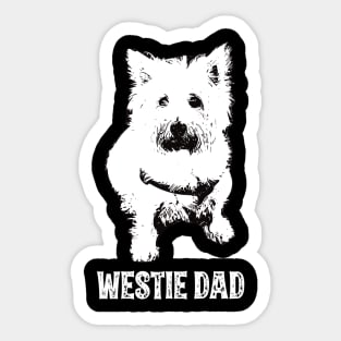 West Highland White Terrier Dad Sticker